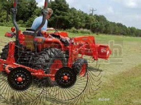 Befco 3-Point Tractor 4-Wheel V-Rake Model RS2-04V