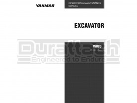 Yanmar ViO 80 Operation Manual
