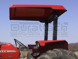 51" x 55" Large Red ABS Plastic Tractor Canopy