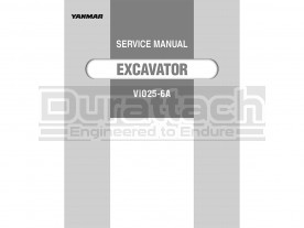 Yanmar VIO25 Service Manual