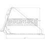 84" Construction Attachments General Purpose Snow and Light Material Bucket Model 1GPHCLM84