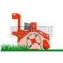 48" Befco 3-Point Tractor Side-shift Flail Mower Model H40-S48