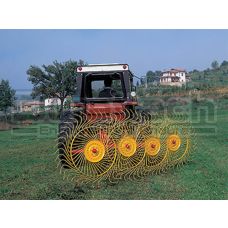 Sitrex 3-Point Tractor Windrow Turner Fingerwheel Rake Model RP-4