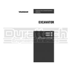 Yanmar Excavator ViO45-5B Operation Manual