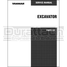 Yanmar Excavator ViO35-6A Service Manual - Printed Hard Copy - FREE Shipping