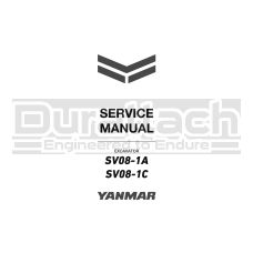 Yanmar Excavator SV08-1A Service Manual - Digital Download