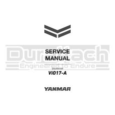 Yanmar Excavator ViO17-A Service Manual - Digital Download