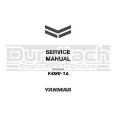 Yanmar Excavator ViO80-1A Service Manual - Digital Download