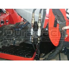 Dedicated Third Function Electric Hydraulic Valve Kit, Up To 12 GPM, Massey Ferguson FL1805 With backhoe already installed