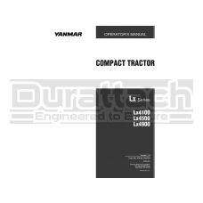 Yanmar Tractor LX-Series Operation Manual