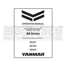 Yanmar Tractor SA-Series (SN 400001 & Above) Operation Manual - Digital Download