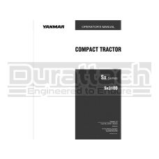 Yanmar SX3100 Operation Manual 