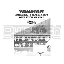 Yanmar Tractor YM187 Operation Manual - Digital Download