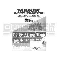 Yanmar Tractor YM187 Service Manual - Printed Hard Copy - FREE Shipping