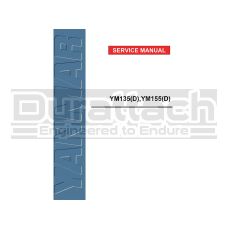 Yanmar YM155 Service Manual-Printed Hard Copy 