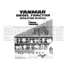 Yanmar YM186 Operation Manual