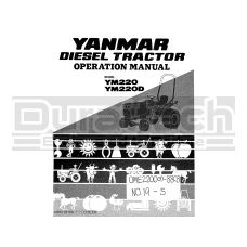 Yanmar YM220 Operation Manual