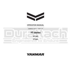 Yanmar Tractor YT347 Operation Manual - Digital Download