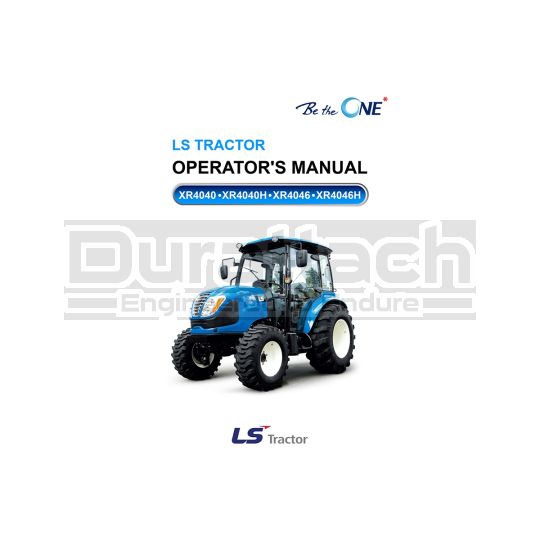 LS Tractor XR4000 Series Operators Manual - Digital Download