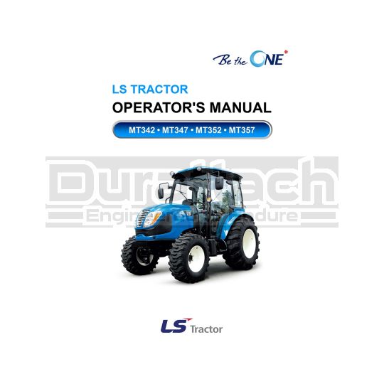 LS Tractor MT347 Operators Manual