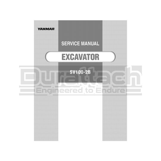 Yanmar Excavator SV100-2B Service Manual