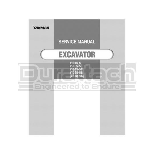 Yanmar Excavator ViO55-5B Service Manual - Printed Hard Copy - FREE Shipping