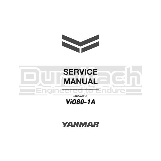 Yanmar Excavator ViO80-1A Service Manual